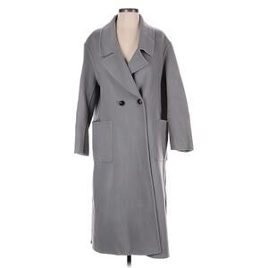 modele depose coat wool cashmere Grey Peacoat 38 US 6